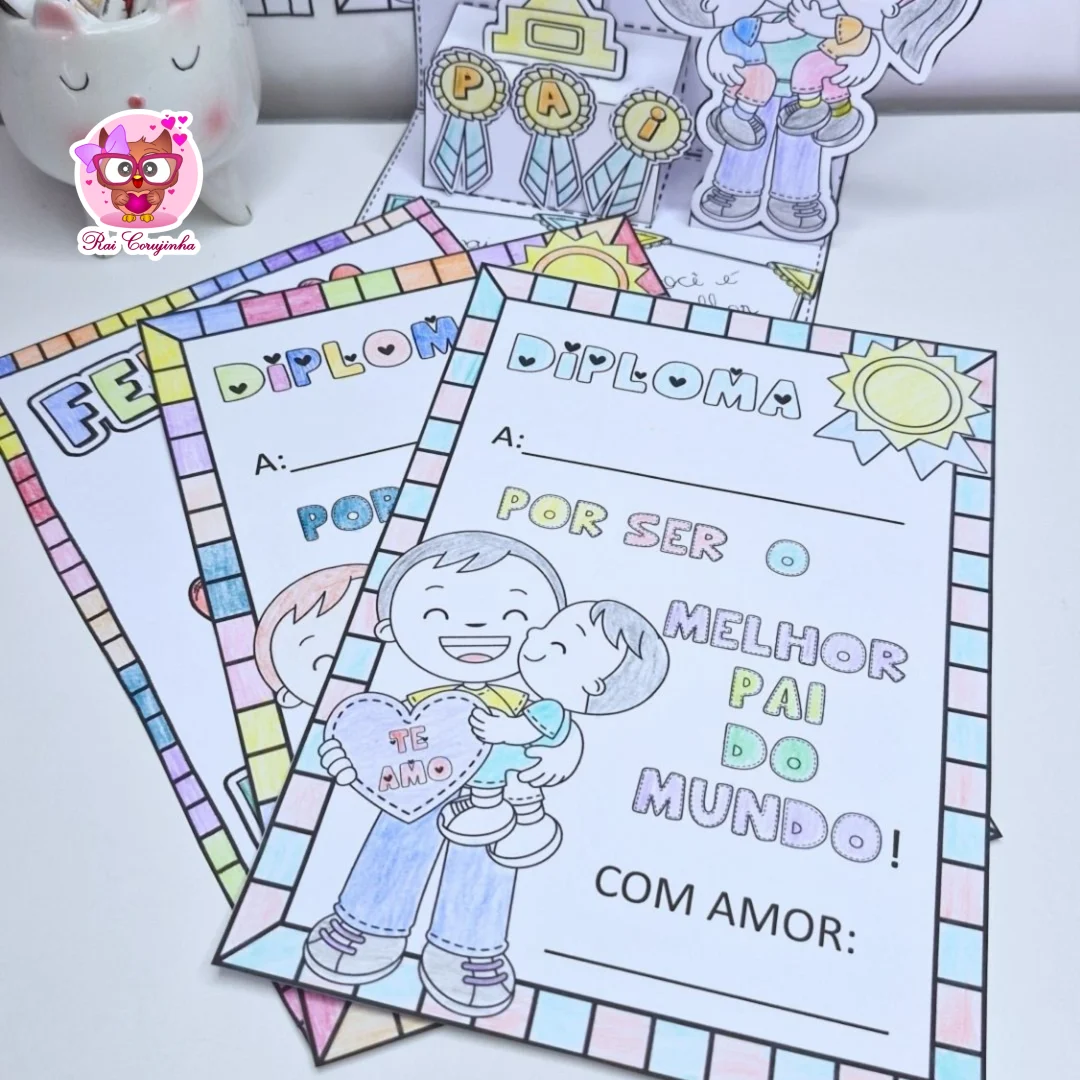 PÓDIO PAI NÚMERO 1 E DIPLOMA