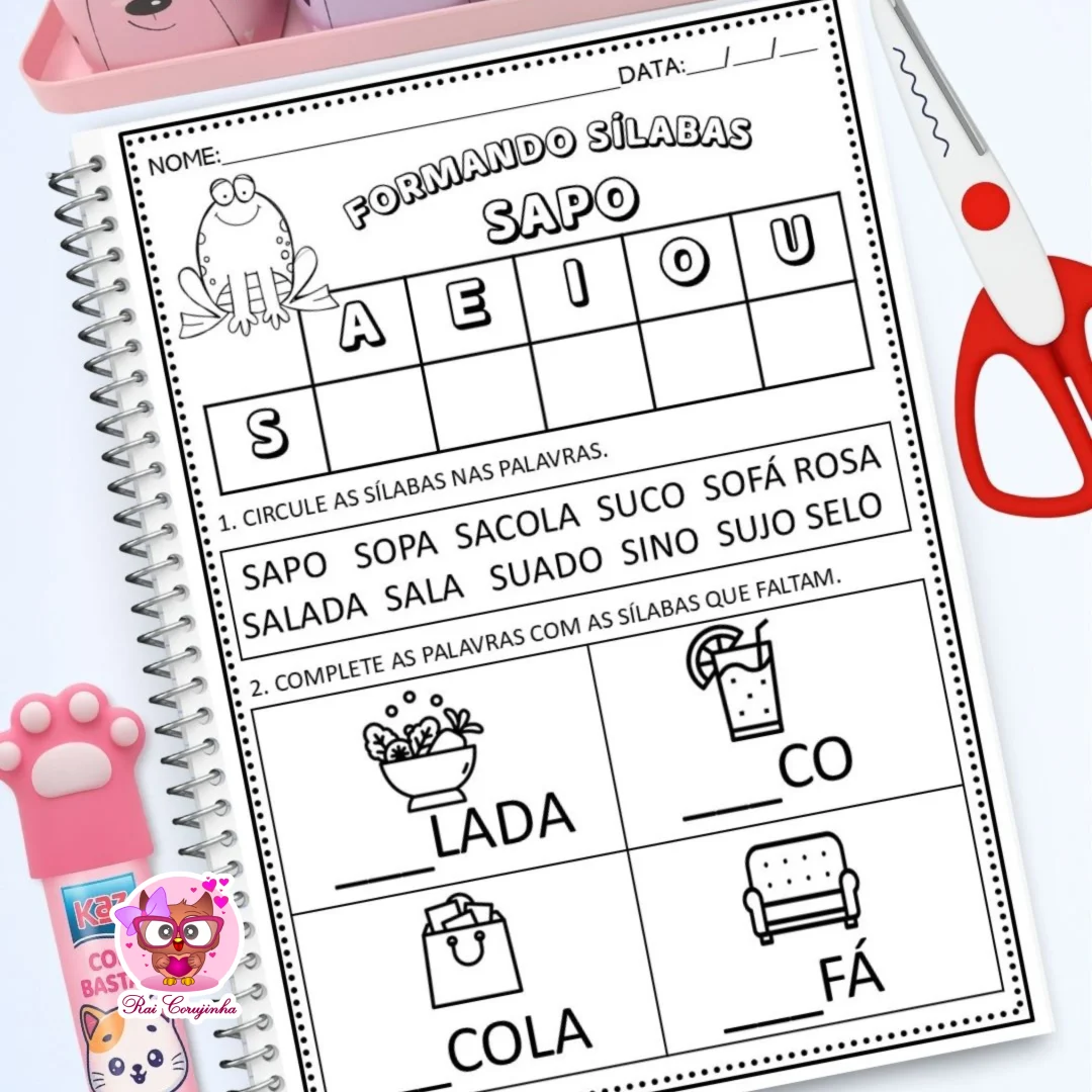 ESTUDANDO AS SÍLABAS SIMPLES