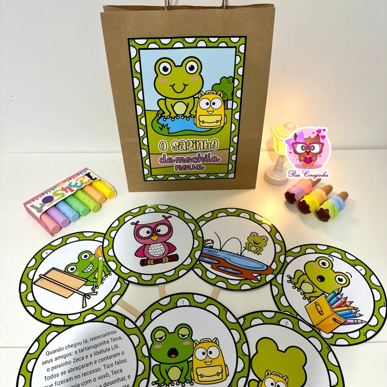 HISTÓRIA NA SACOLA – O SAPINHO DE MOCHILA NOVA Rai Corujinha Recursos