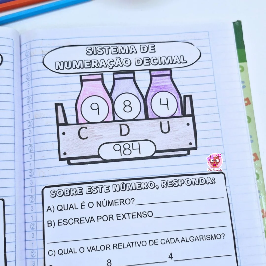 CAIXINHA SISTEMA DE NUMERAÇÃO DECIMAL