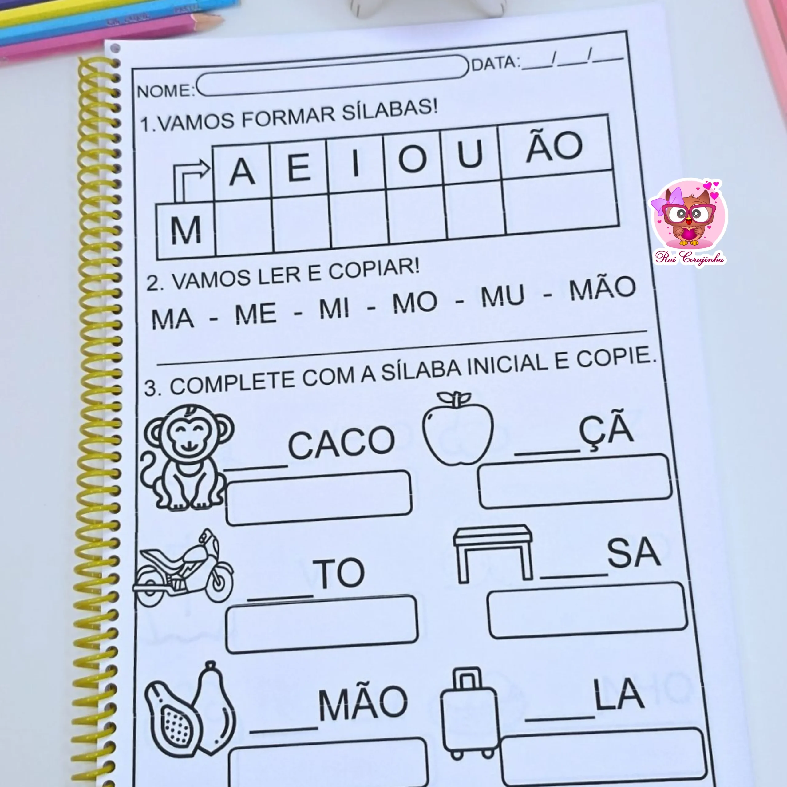 CARTILHA FAMÍLIA SÍLABICA SIMPLES 6 CARTILHA FAMÍLIA SÍLABICA SIMPLES