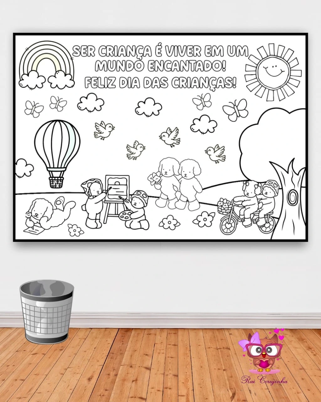 PAINEL DIA DAS CRIANÇAS BOBBIE GOODS PARA COLORIR 1 PAINEL DIA DAS CRIANÇAS BOBBIE GOODS PARA COLORIR