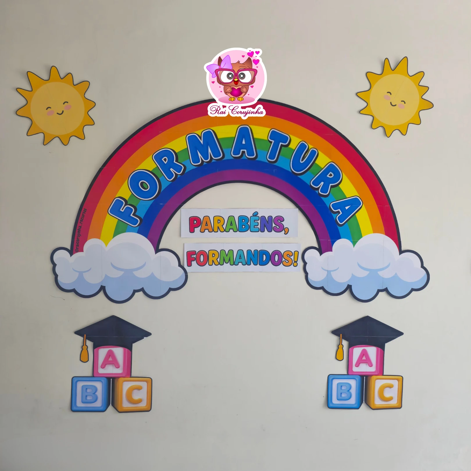 PAINEL DE FORMATURA ARCO-IRIS 3 PAINEL DE FORMATURA ARCO-IRIS