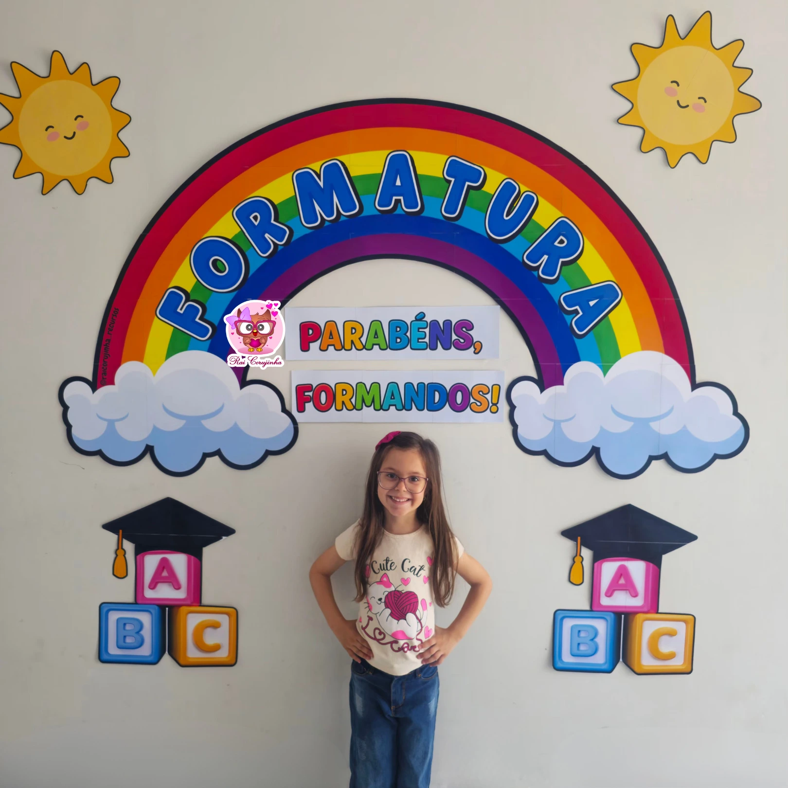 PAINEL DE FORMATURA ARCO-IRIS 1 PAINEL DE FORMATURA ARCO-IRIS