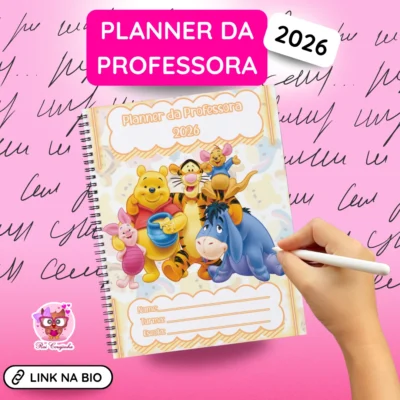 Rai Corujinha Recursos 20 PLANNER POOH E SEUS AMIGOS