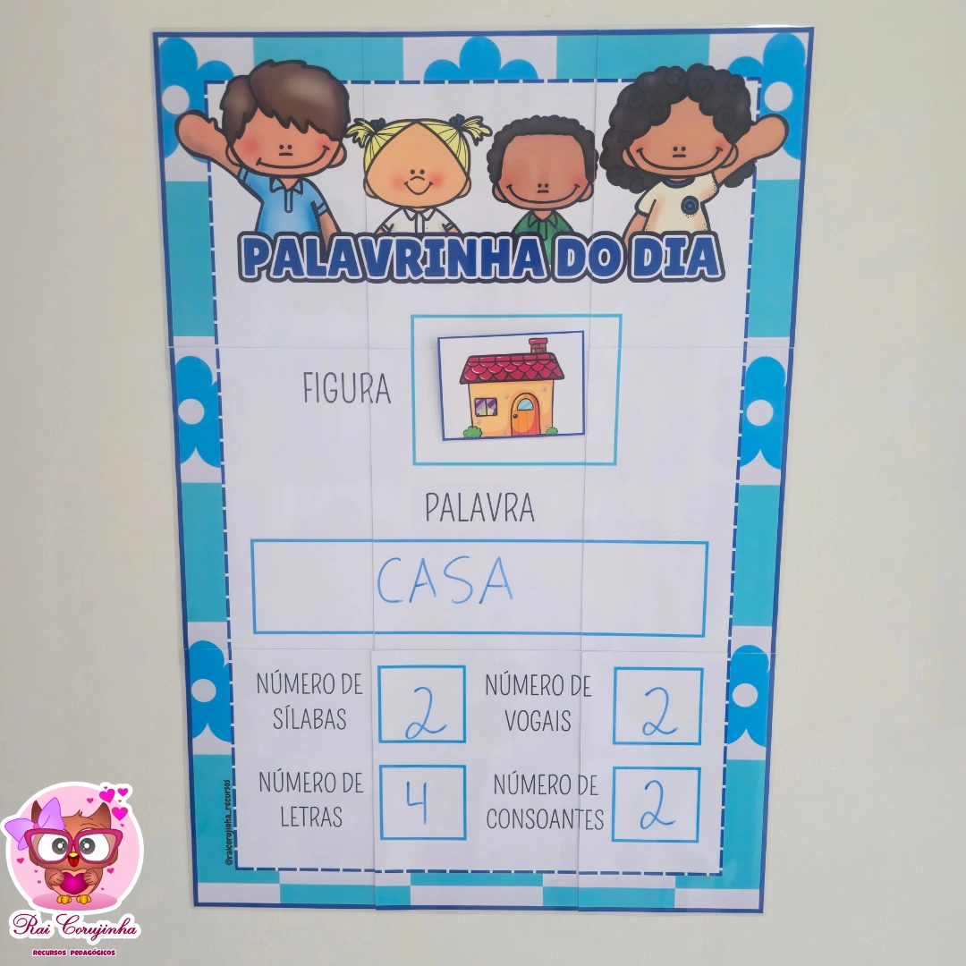 PALAVRINHA DO DIA - ALFABETIZAÇÃO