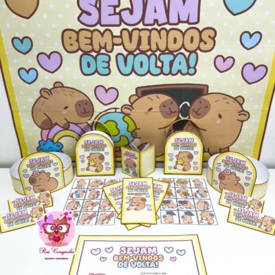 KIT VOLTA ÀS AULAS CAPIVARA FOFA