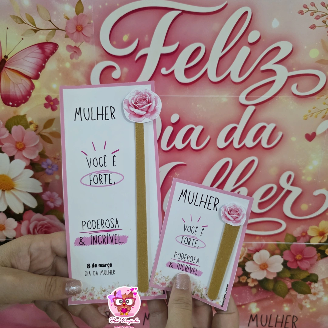 CARTÕES LIXA DIA DA MULHER