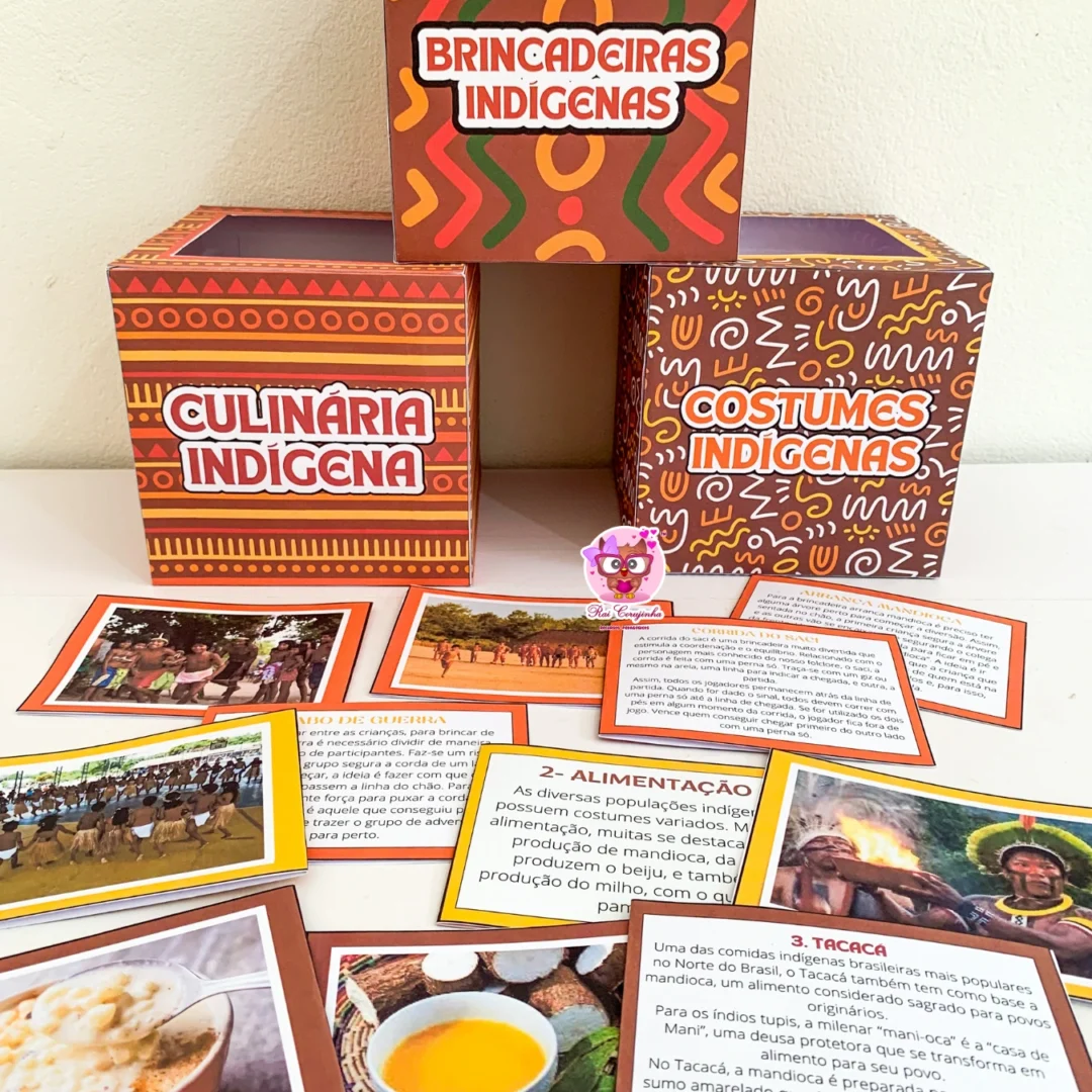 Rai Corujinha Recursos 6 KIT CULTURA CAIXAS INDÍGENA