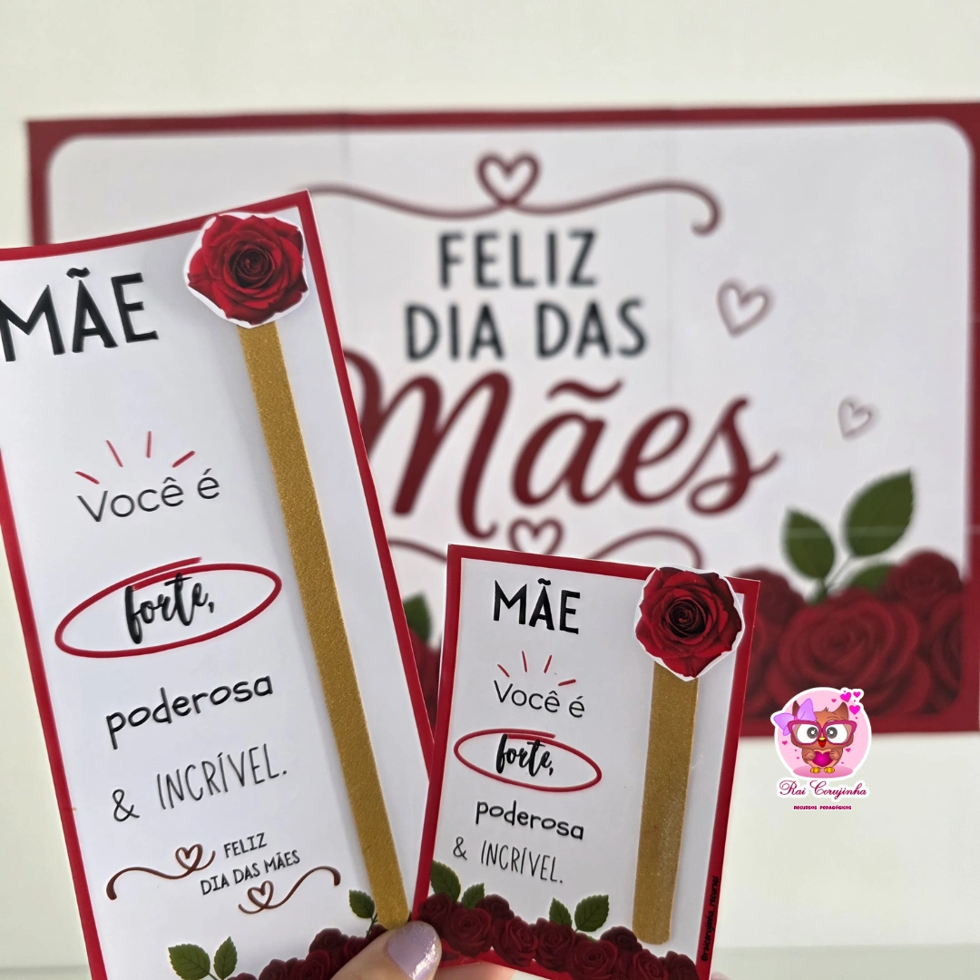 PAINEL + CARTÕES LIXA DIA DAS MÃES