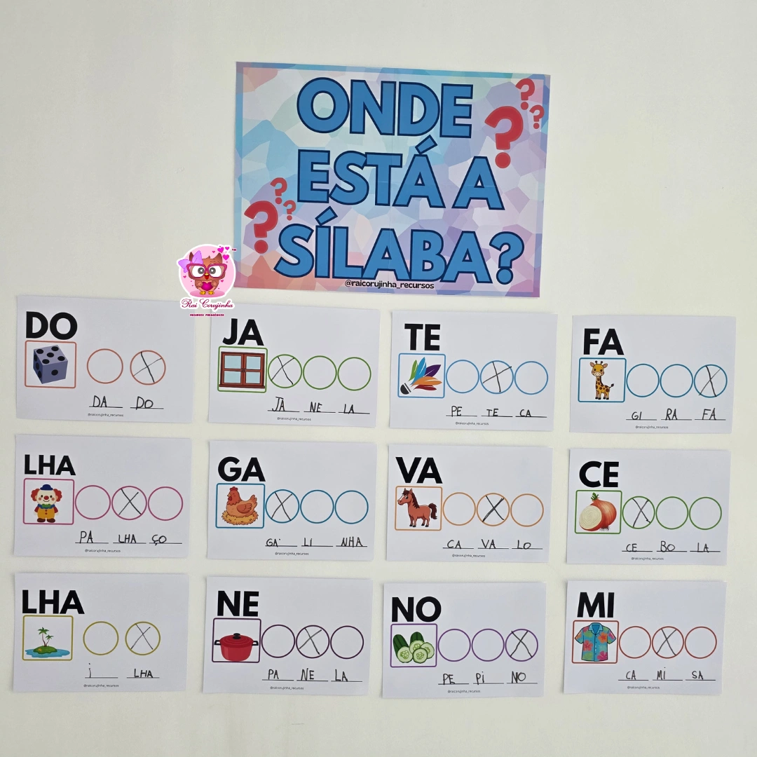 ONDE ESTÁ A SÍLABA? 3 ONDE ESTÁ A SÍLABA?