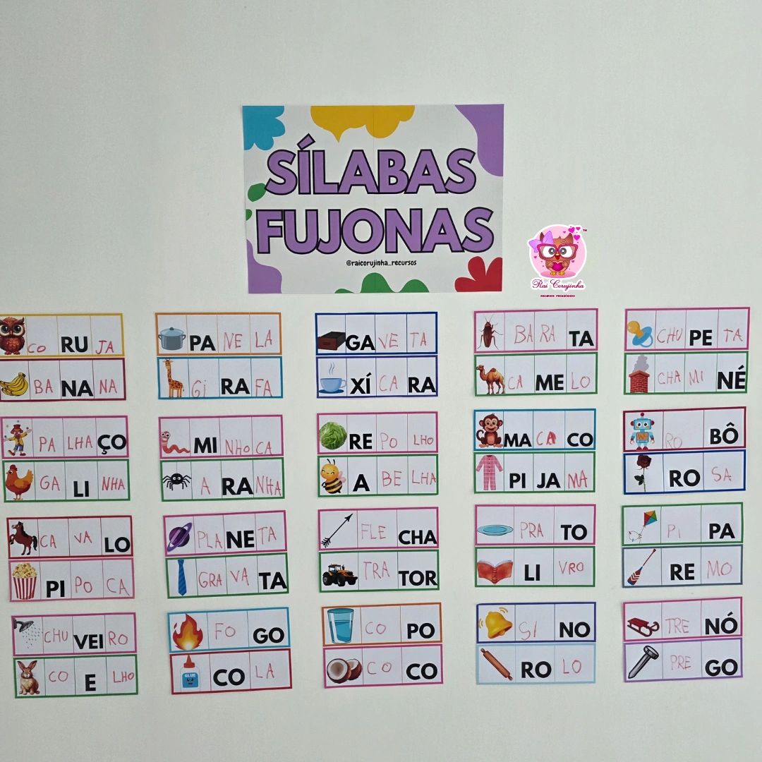 ATIVIDADE LÚDICA: SÍLABAS FUJONAS