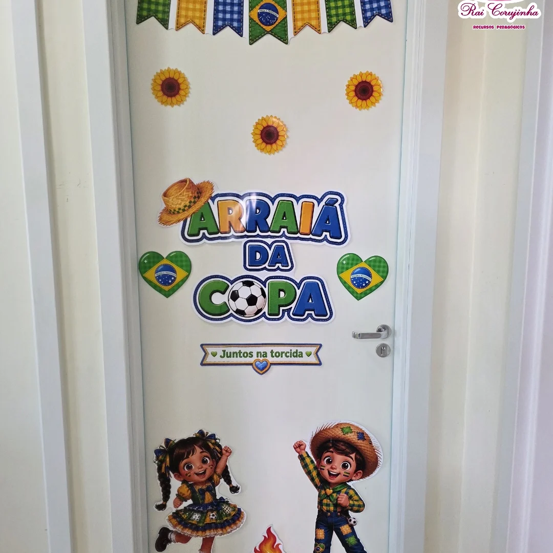 Rai Corujinha Recursos 7 PAINEL DE PORTA ARRAIÁ DA COPA