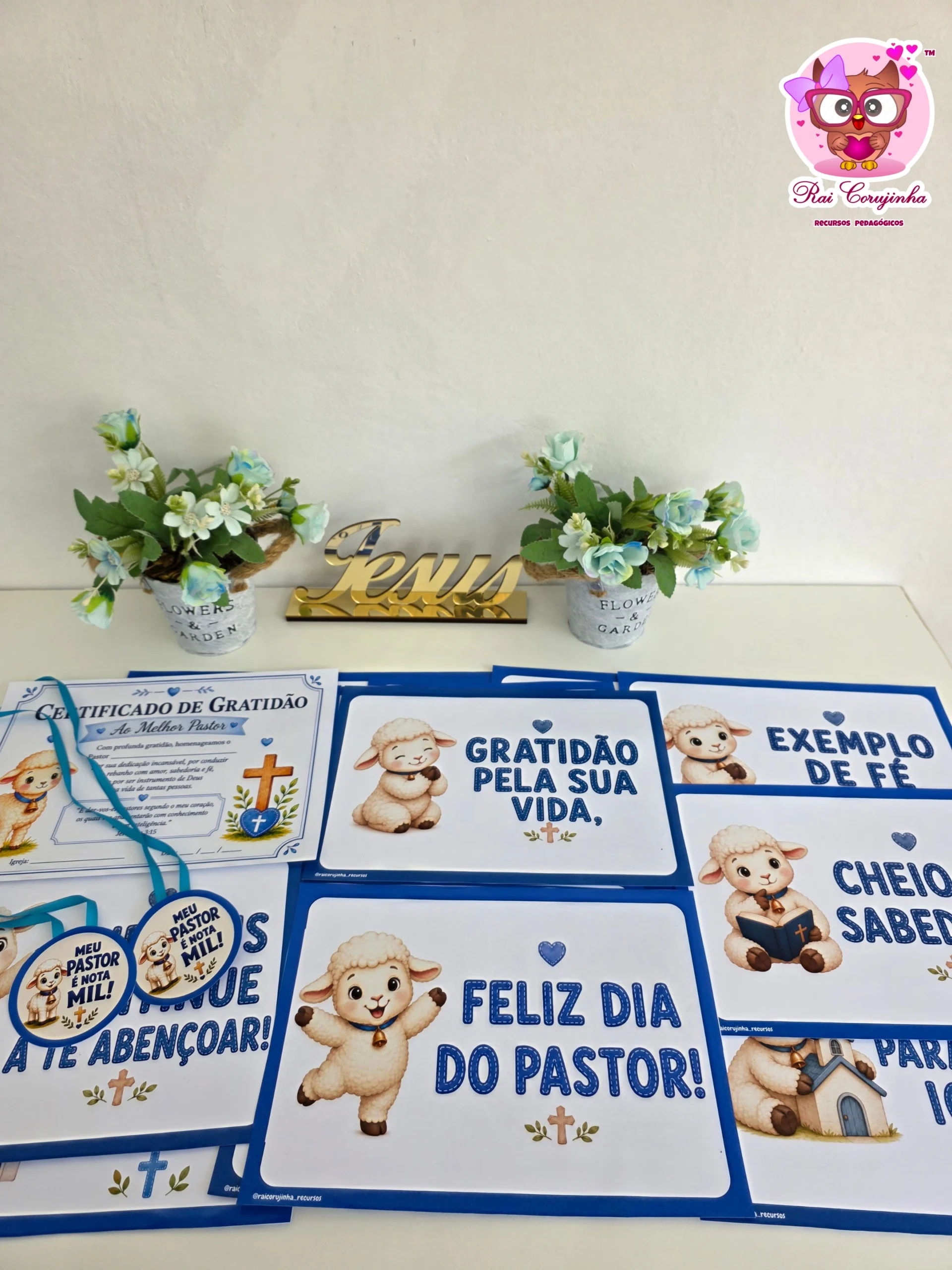 PLAQUINHAS DIA DO PASTOR 5 PLAQUINHAS DIA DO PASTOR