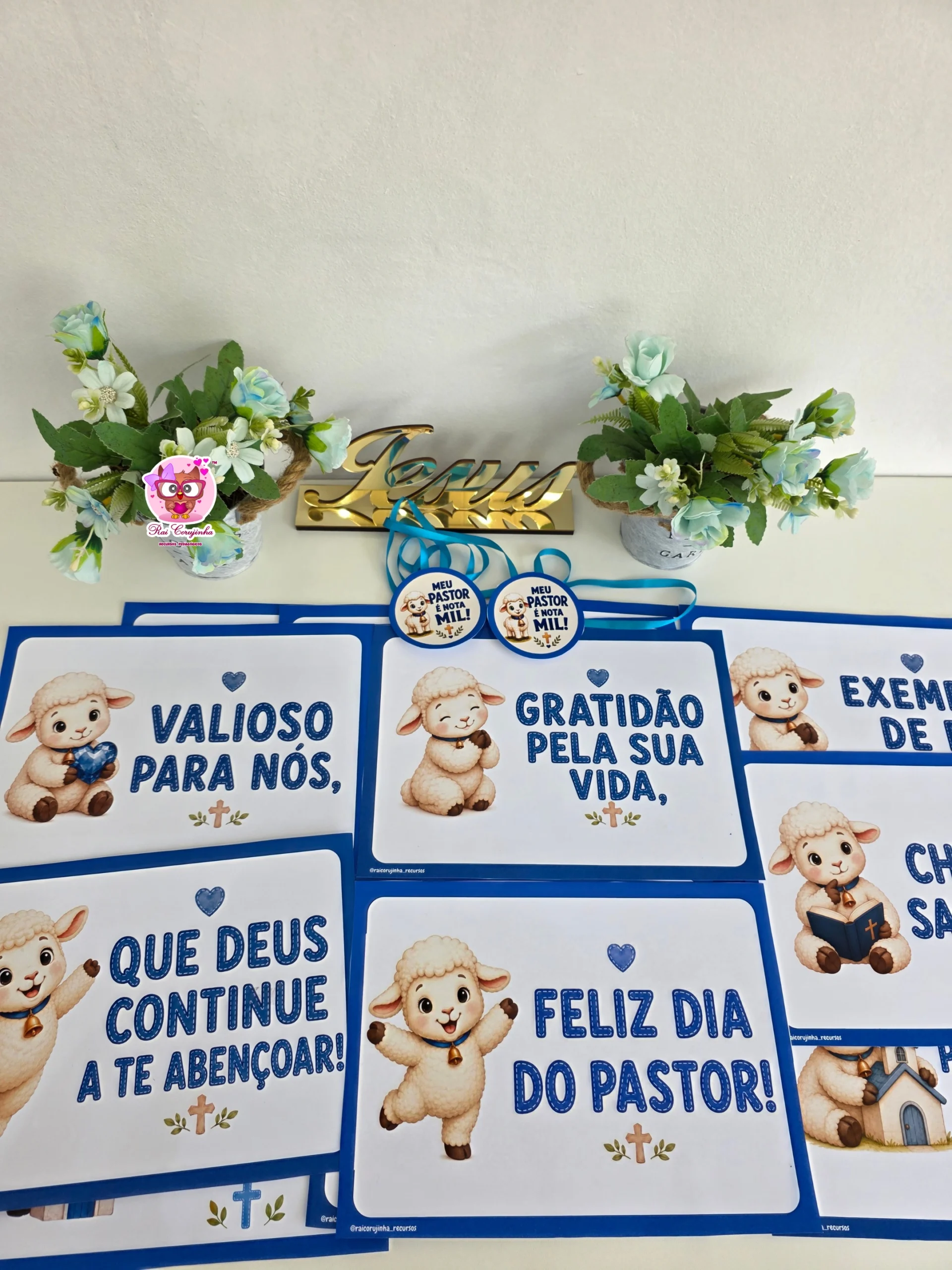 PLAQUINHAS DIA DO PASTOR 4 PLAQUINHAS DIA DO PASTOR