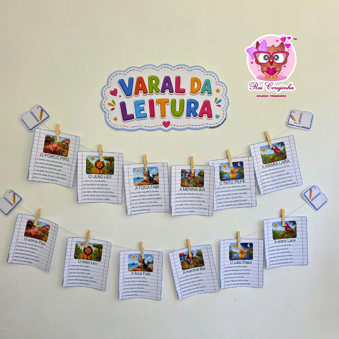 Rai Corujinha Recursos 5 VARAL DA LEITURA