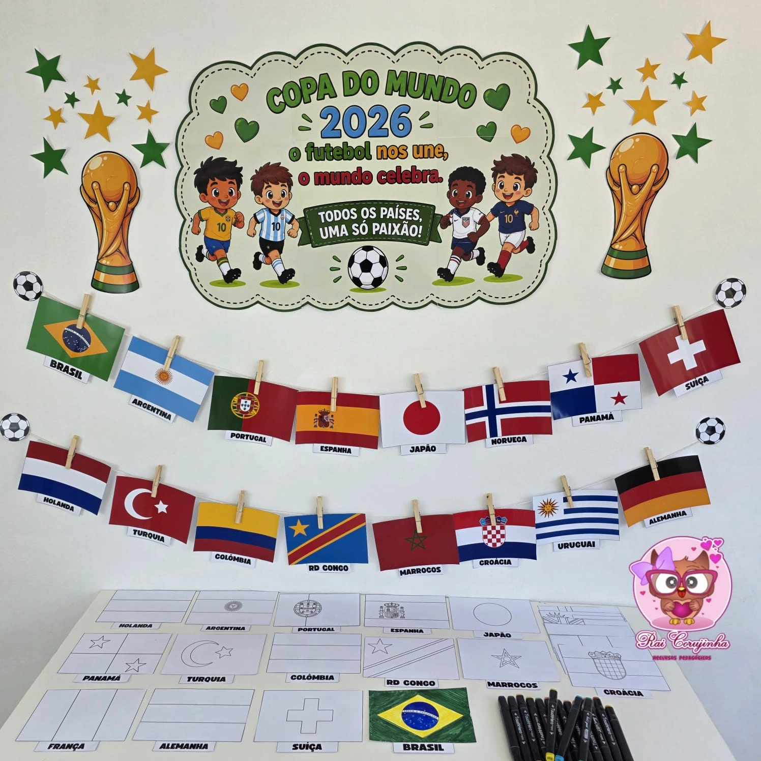 MURAL DOS PAÍSES DA COPA 2026 1 MURAL DOS PAÍSES DA COPA 2026