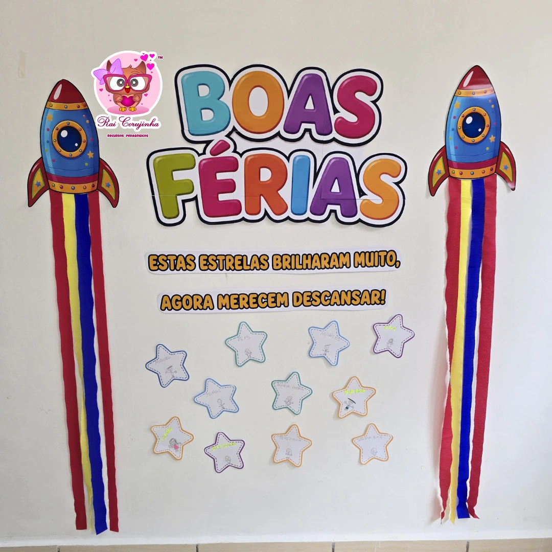 Rai Corujinha Recursos 5 PAINEL BOAS FÉRIAS INTERATIVO