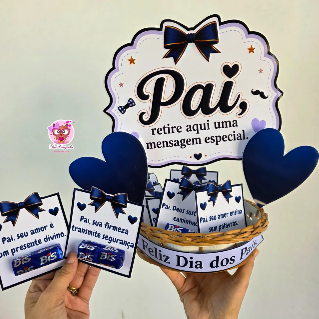 Rai Corujinha Recursos 5 CESTA PARA O DIA DOS PAIS
