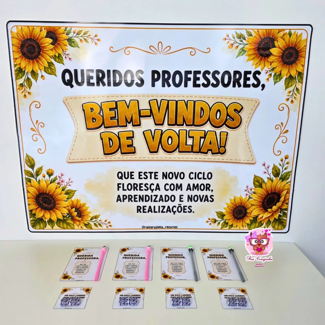 KIT BOAS-VINDAS PROFESSORES