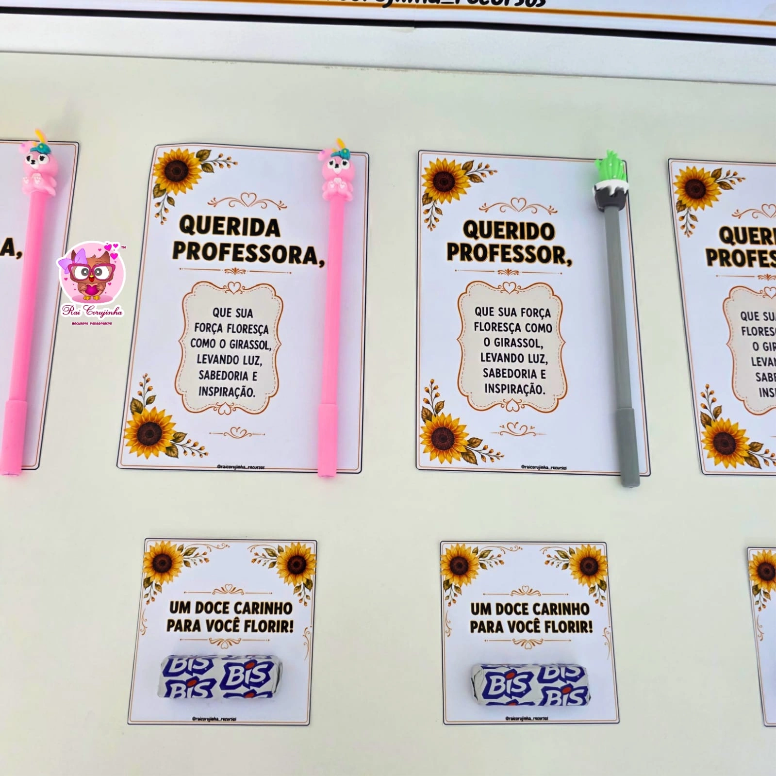 KIT BOAS-VINDAS PROFESSORES 2 KIT BOAS-VINDAS PROFESSORES