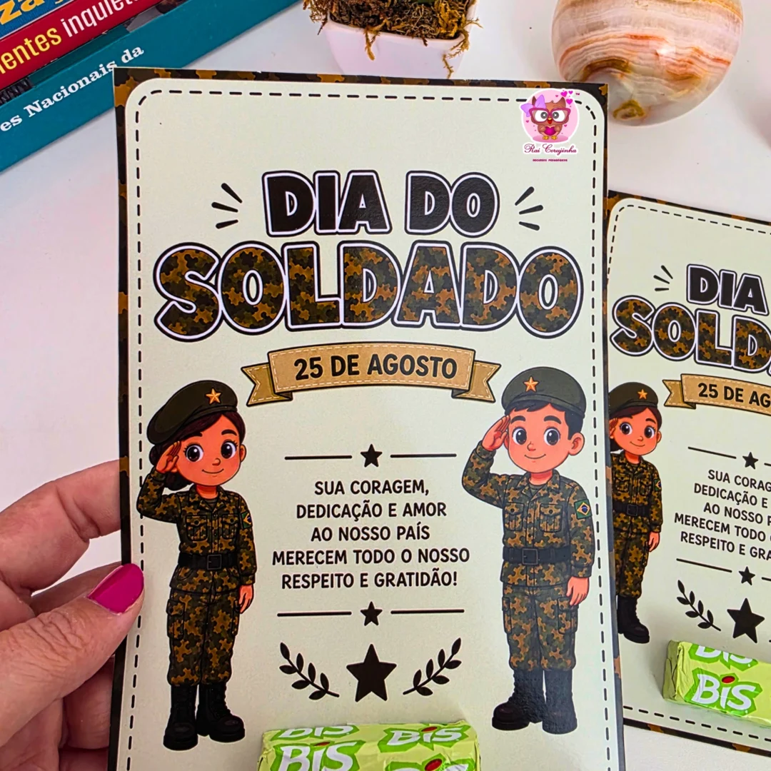Rai Corujinha Recursos 6 CARTÃO DIA DO SOLDADO