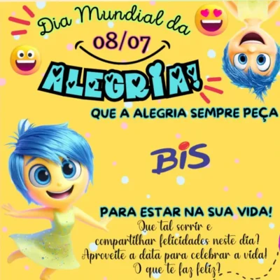 CARTÃO BIS DA ALEGRIA DIVERTIDA MENTE
