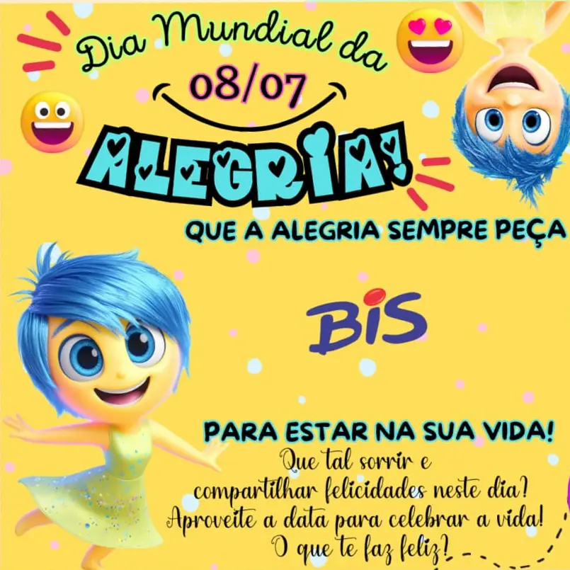 CARTÃO BIS DA ALEGRIA DIVERTIDA MENTE