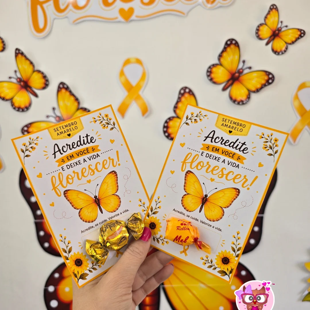 Rai Corujinha Recursos 18 CARTÃO SETEMBRO AMARELO – ACREDITE EM VOCÊ