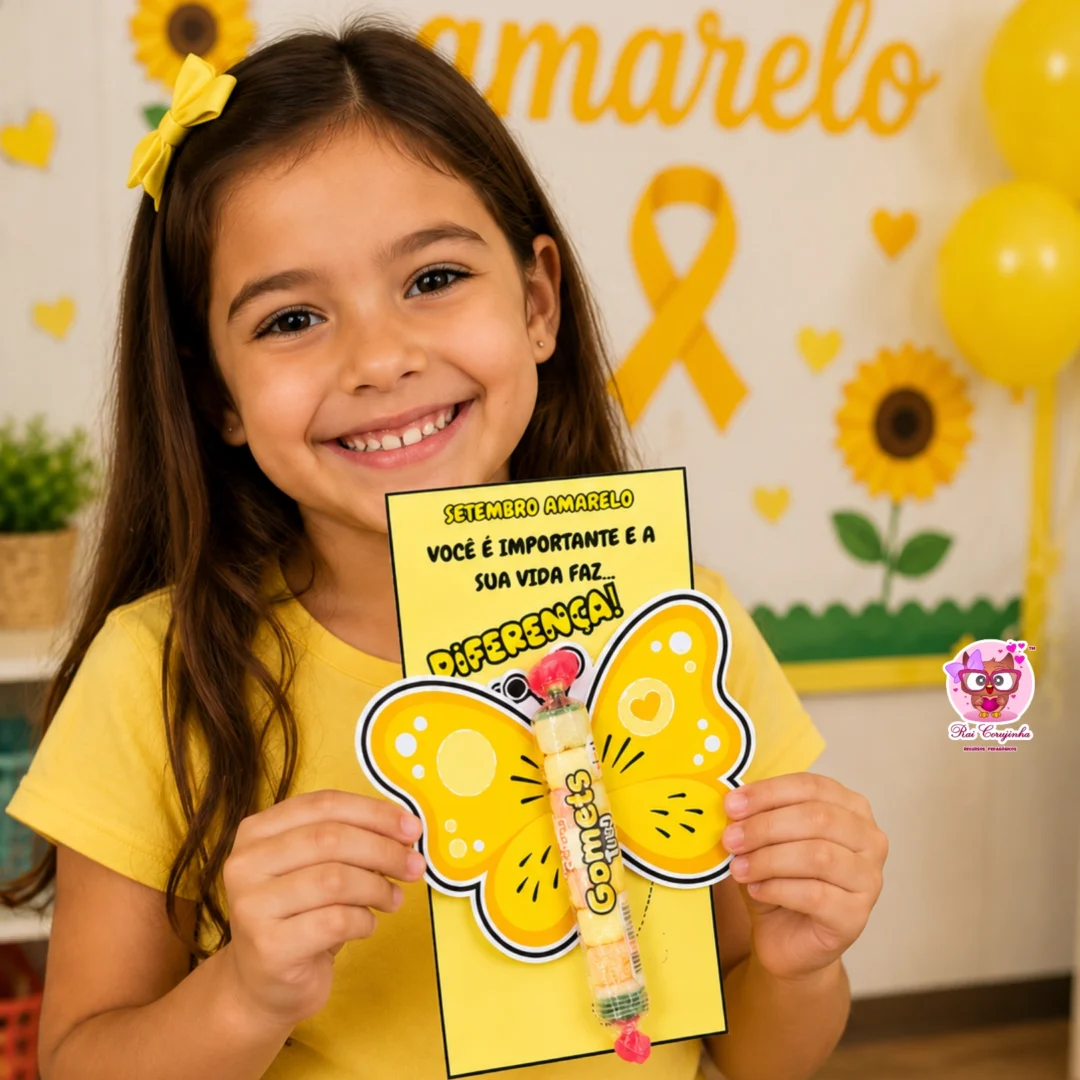 Rai Corujinha Recursos 13 CARTÃO BORBOLETA – SETEMBRO AMARELO