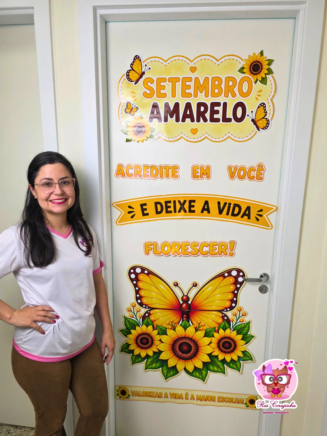 DECORAÇÃO DE PORTA BORBOLETA – SETEMBRO AMARELO 1 DECORAÇÃO DE PORTA BORBOLETA – SETEMBRO AMARELO