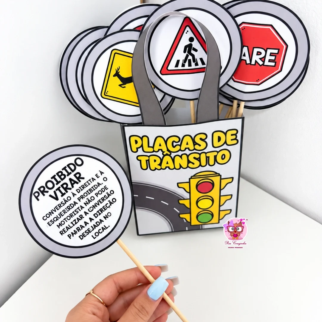 Rai Corujinha Recursos 13 SACOLA PLACAS DE TRÂNSITO