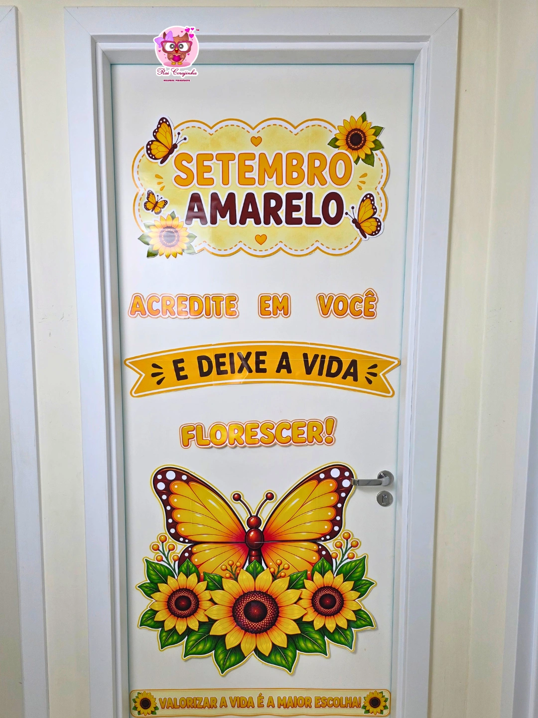 DECORAÇÃO DE PORTA BORBOLETA – SETEMBRO AMARELO 3 DECORAÇÃO DE PORTA BORBOLETA – SETEMBRO AMARELO
