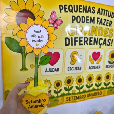Rai Corujinha Recursos 18 KIT GIRASSÓIS DO ACOLHIMENTO – SETEMBRO AMARELO