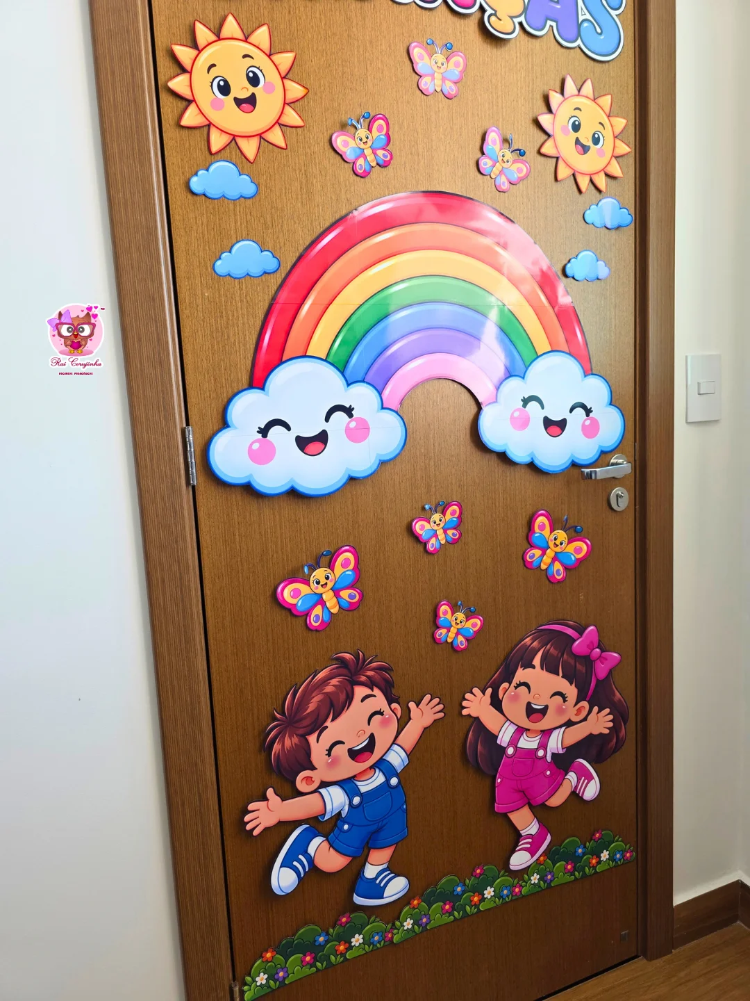 DECORAÇÃO DE PORTA ARCO-ÍRIS – DIA DAS CRIANÇAS 5 DECORAÇÃO DE PORTA ARCO-ÍRIS – DIA DAS CRIANÇAS