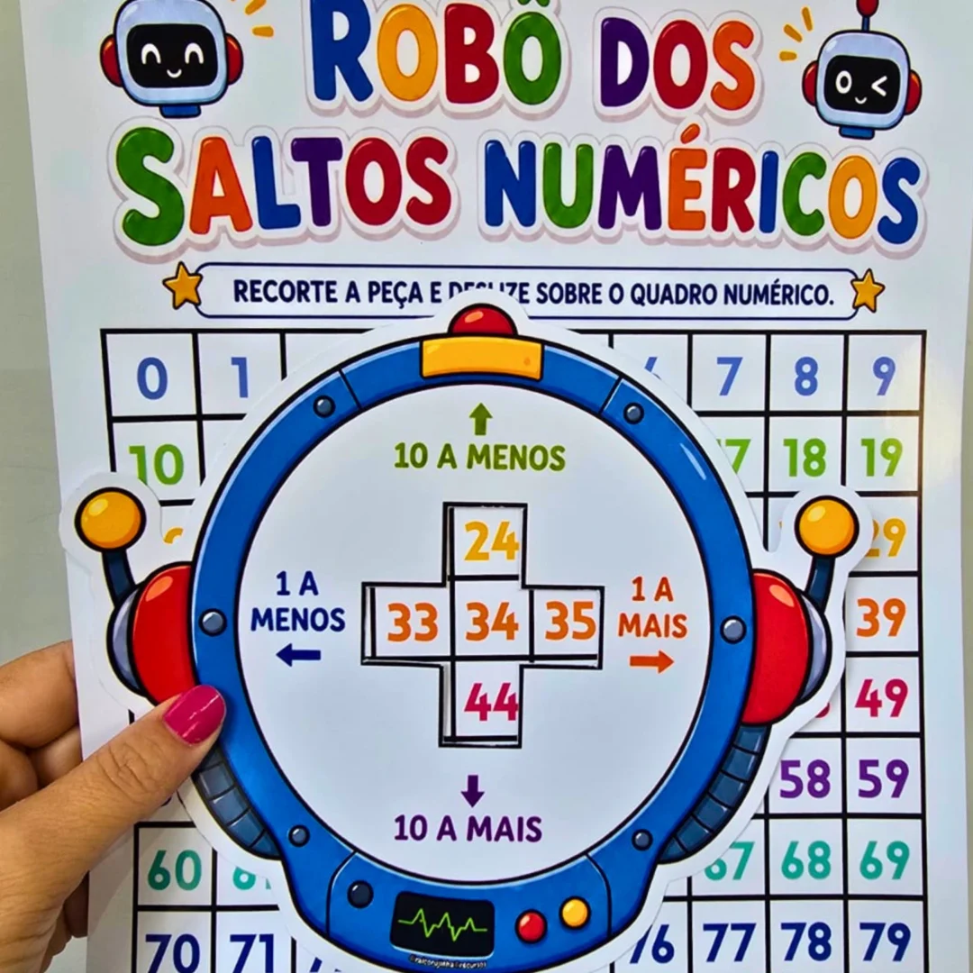 Rai Corujinha Recursos 10 ROBÔ DOS SALTOS NUMÉRICOS