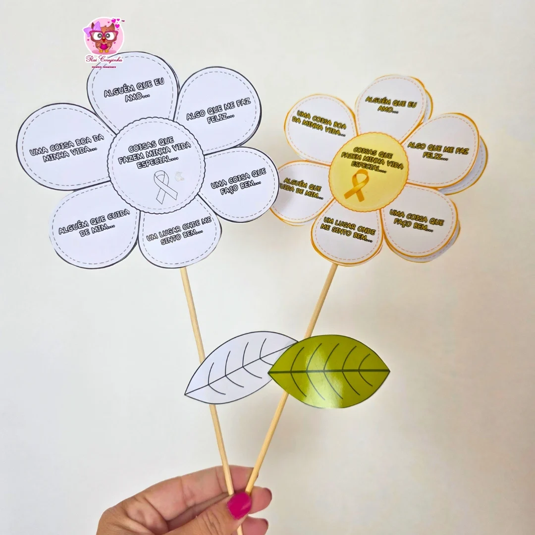Rai Corujinha Recursos 5 FLORZINHA SETEMBRO AMARELO