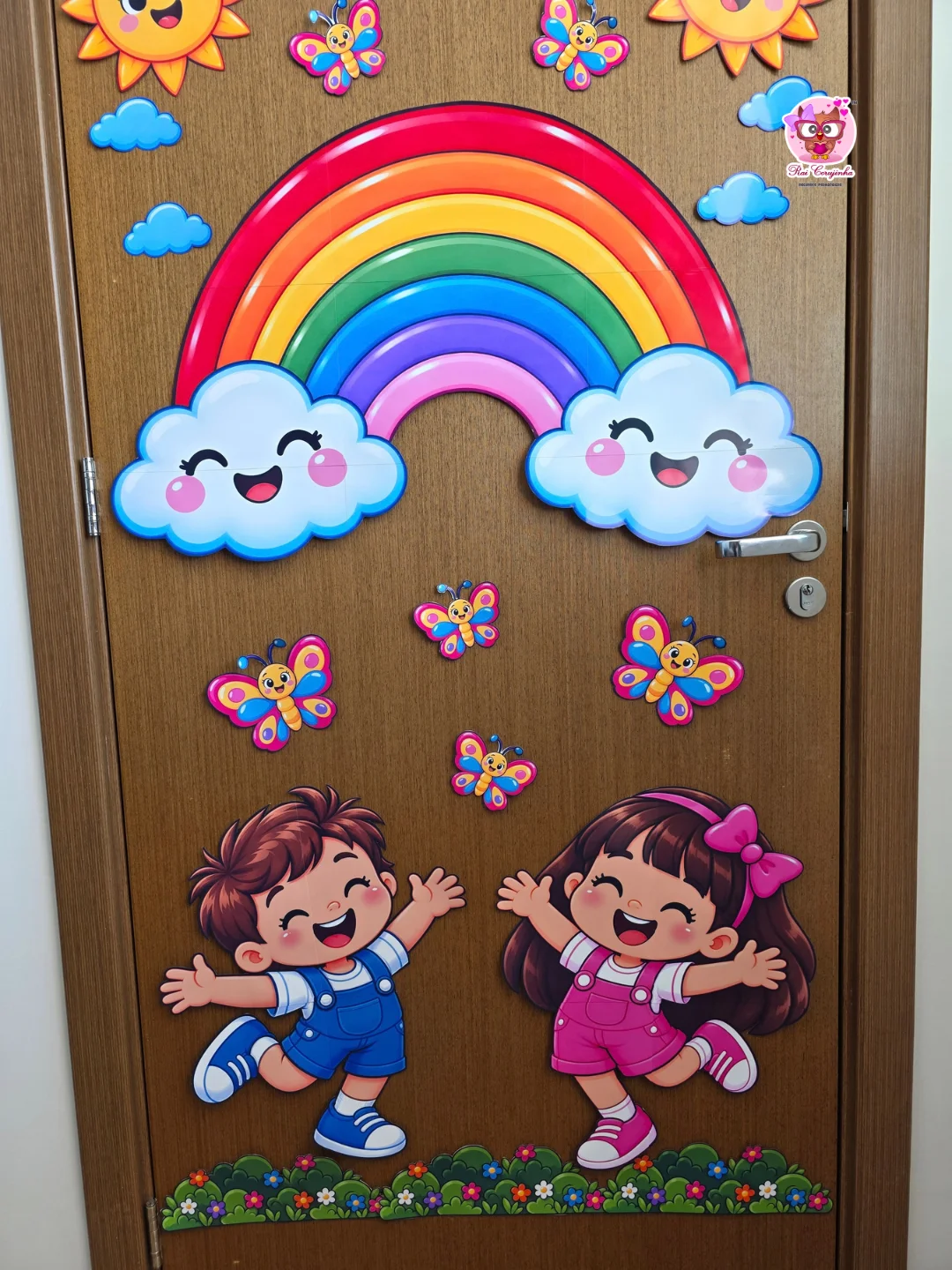 DECORAÇÃO DE PORTA ARCO-ÍRIS – DIA DAS CRIANÇAS 3 DECORAÇÃO DE PORTA ARCO-ÍRIS – DIA DAS CRIANÇAS