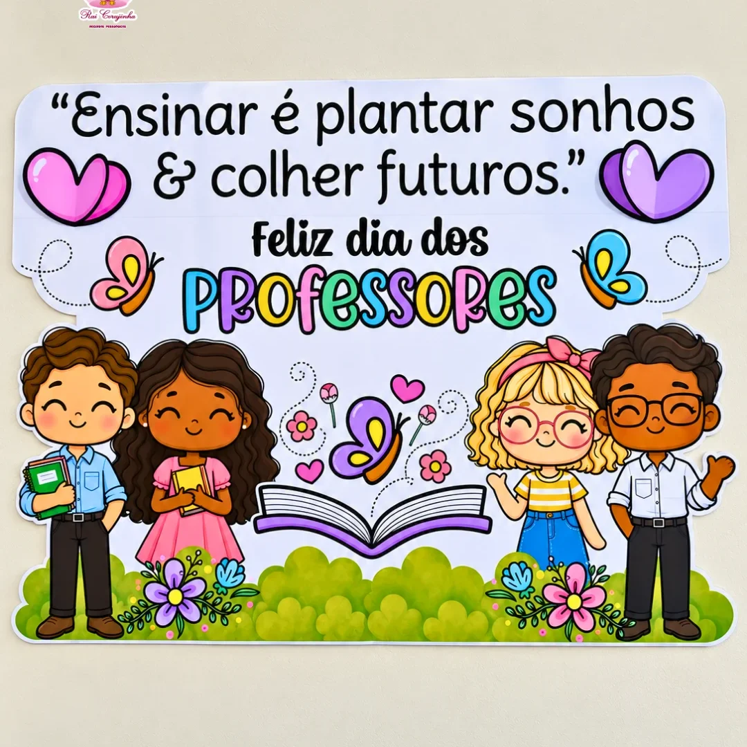 Rai Corujinha Recursos 12 PAINEL DIA DOS PROFESSORES – ENSINAR É PLANTAR SONHOS