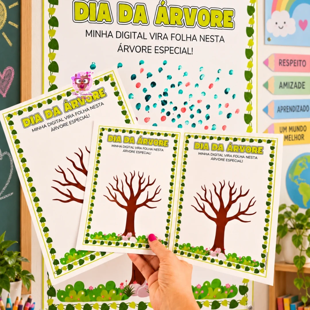 MURAL DOS DEDINHOS - DIA DA ÁRVORE