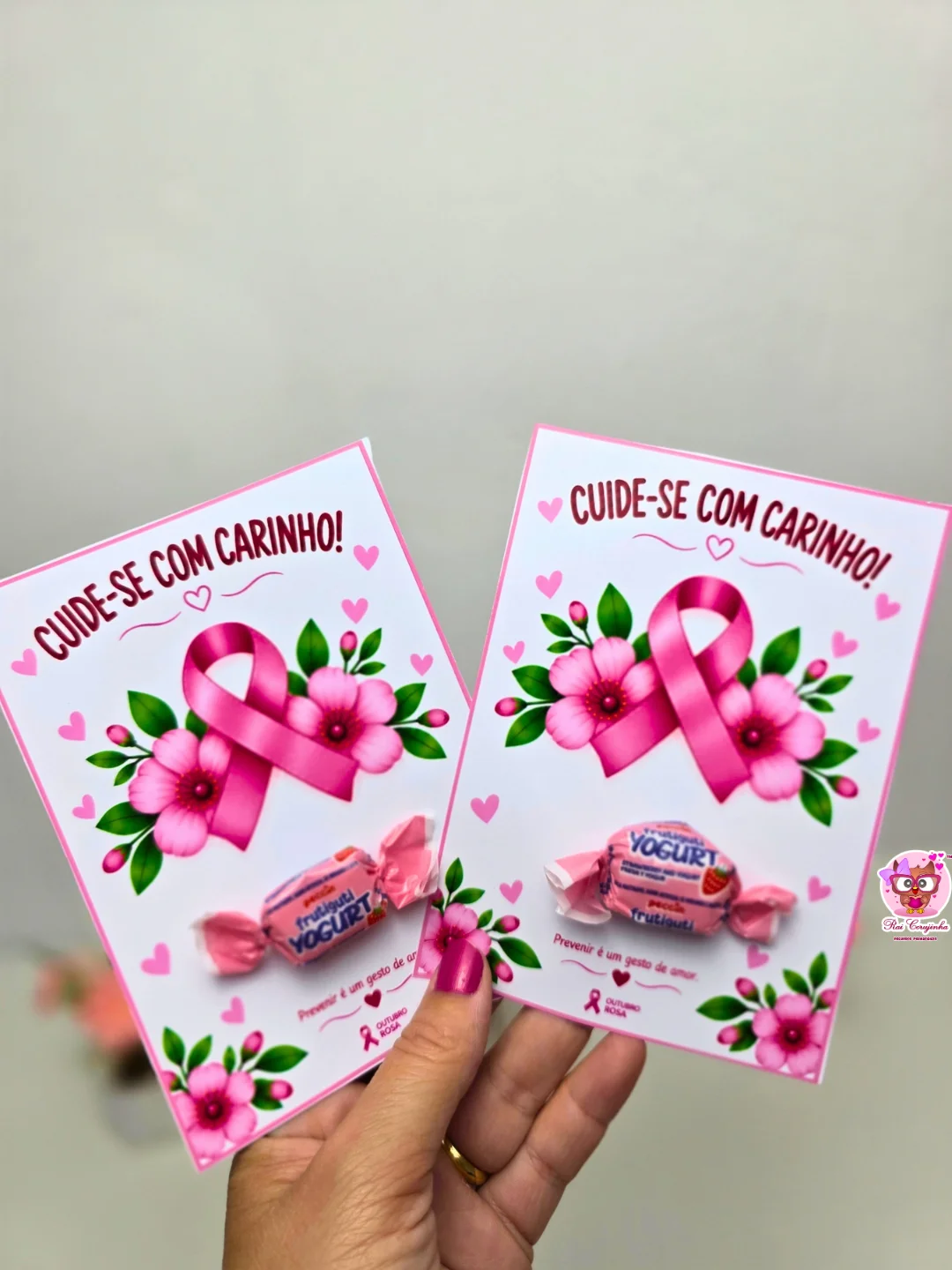 CARTÃO OUTUBRO ROSA: CUIDE-SE COM CARINHO 3 CARTÃO OUTUBRO ROSA: CUIDE-SE COM CARINHO
