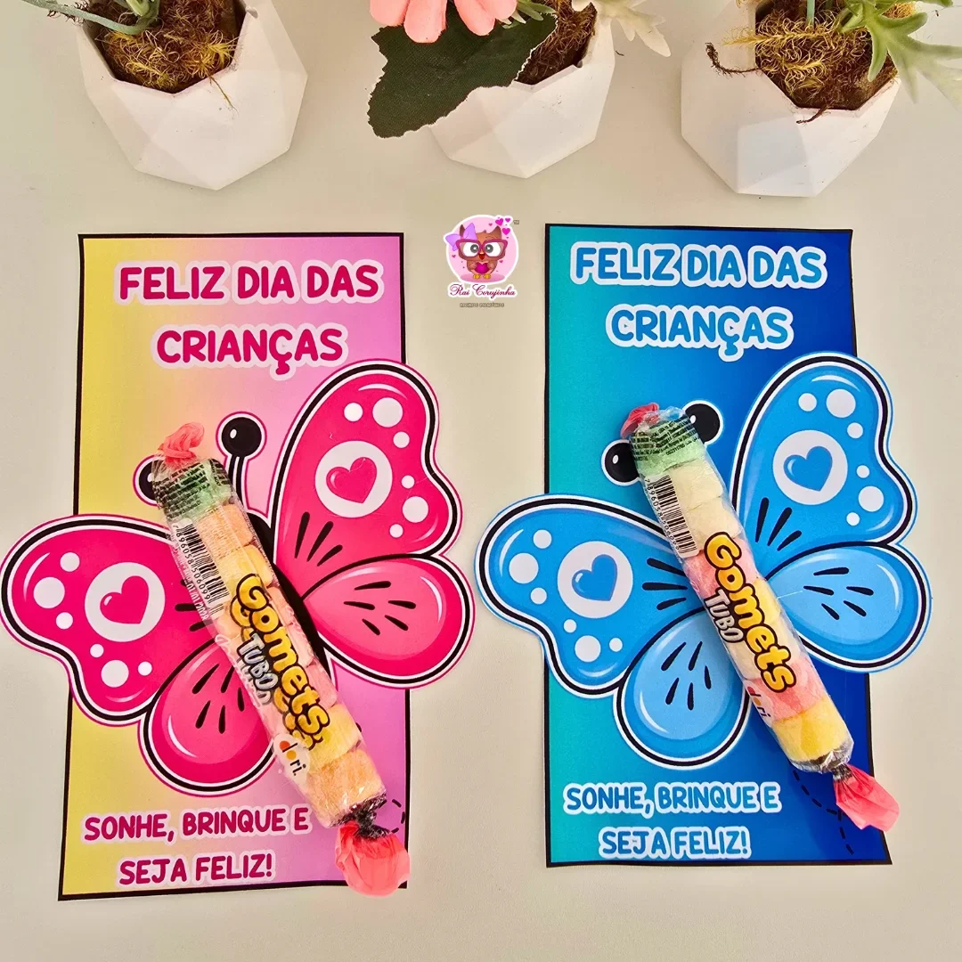 Rai Corujinha Recursos 15 CARTÃO DIA DAS CRIANÇAS – BORBOLETA