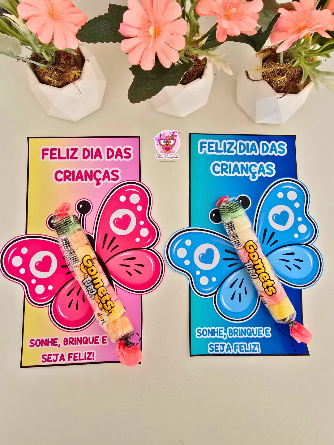 CARTÃO DIA DAS CRIANÇAS – BORBOLETA 1 CARTÃO DIA DAS CRIANÇAS – BORBOLETA