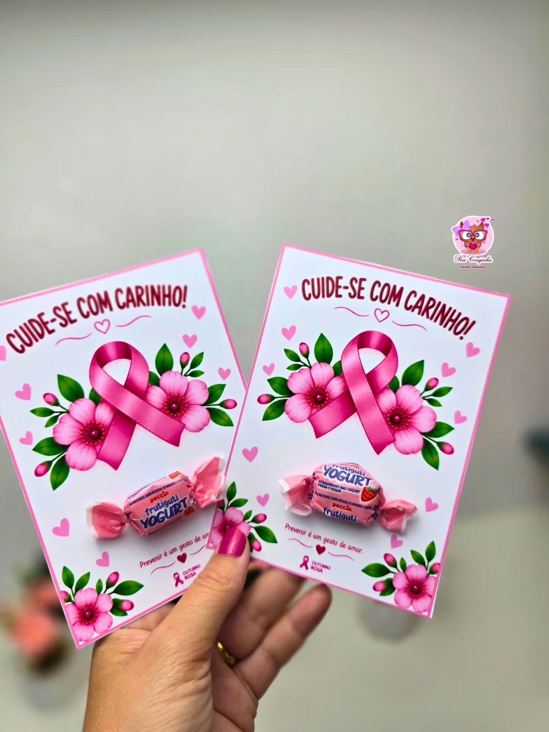 CARTÃO OUTUBRO ROSA: CUIDE-SE COM CARINHO 4 CARTÃO OUTUBRO ROSA: CUIDE-SE COM CARINHO