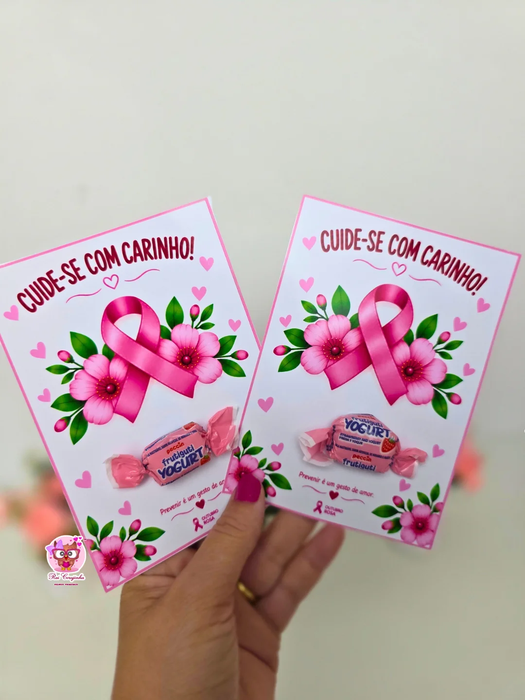 CARTÃO OUTUBRO ROSA: CUIDE-SE COM CARINHO 5 CARTÃO OUTUBRO ROSA: CUIDE-SE COM CARINHO