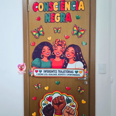 Rai Corujinha Recursos 16 DECORAÇÃO DE PORTA – CONSCIÊNCIA NEGRA
