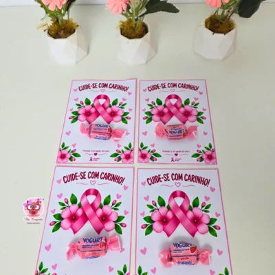 Rai Corujinha Recursos 25 CARTÃO OUTUBRO ROSA: CUIDE-SE COM CARINHO