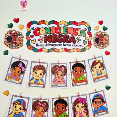 Rai Corujinha Recursos 18 MURAL CONSCIÊNCIA NEGRA – NOSSAS DIFERENÇAS NOS TORNAM ESPECIAIS