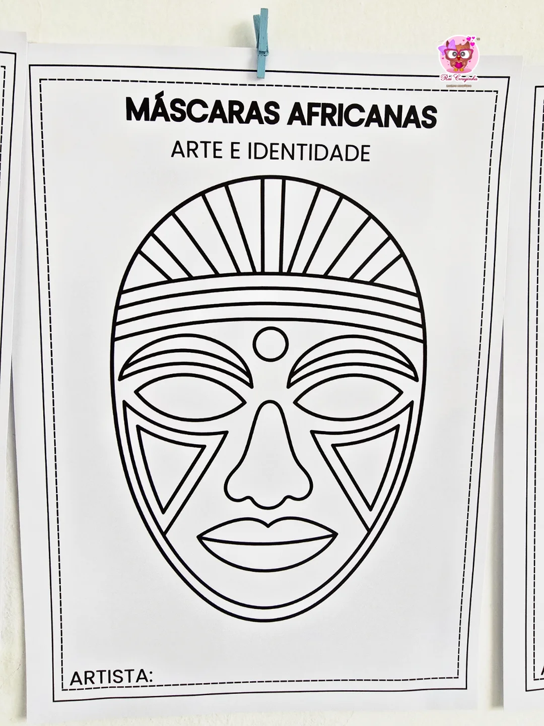 MURAL OFICINA DE MÁSCARAS AFRICANAS 7 MURAL OFICINA DE MÁSCARAS AFRICANAS