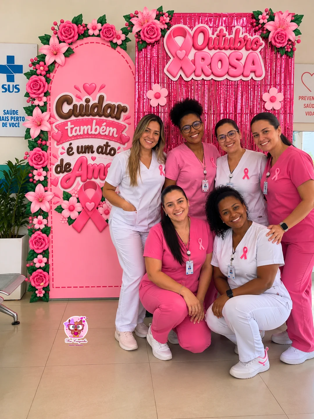 PAINEL OUTUBRO ROSA - CUIDAR TAMBÉM É UM ATO DE AMOR 2 PAINEL OUTUBRO ROSA - CUIDAR TAMBÉM É UM ATO DE AMOR